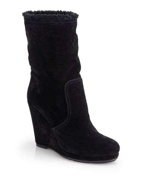 prada midnight suede boots|Black Suede Boots .